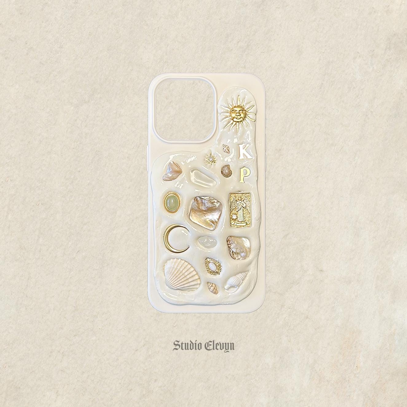 Celestial | Custom Handmade Mosaic Shell Phone Case for iPhone and Android