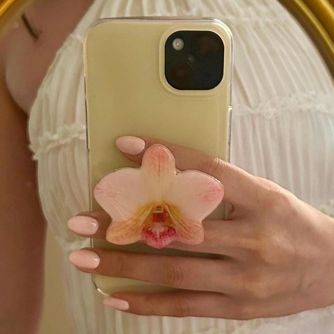 Orchid Flower Phone Grip