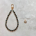 Natural Stone Beaded Phone Strap with Insert - Universal Fit