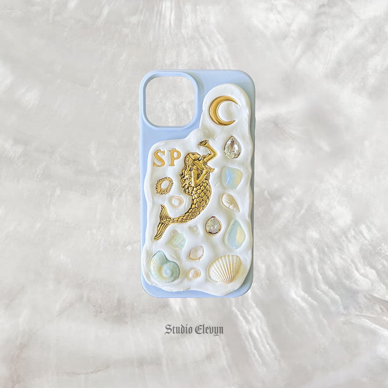 Siren | Custom Handmade Mosaic Charm Phone Case for iPhone and Android