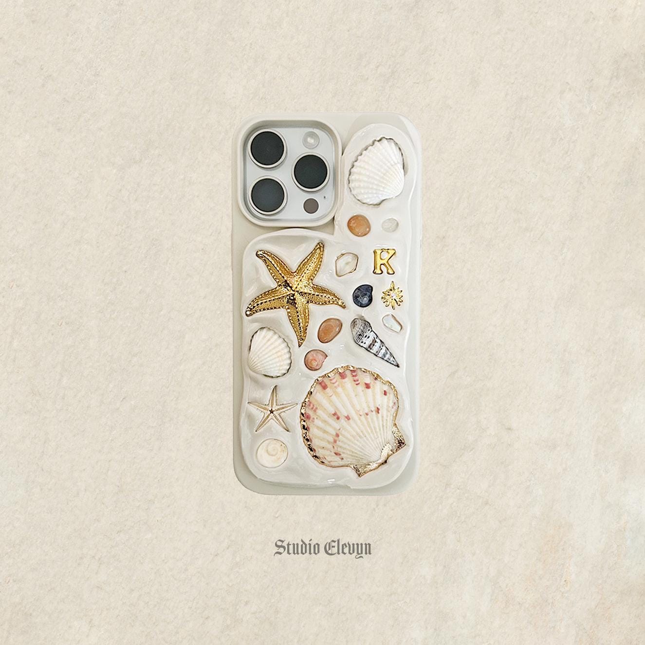 Coastal | Custom Handmade Mosaic Shell Phone Case for iPhone and Android